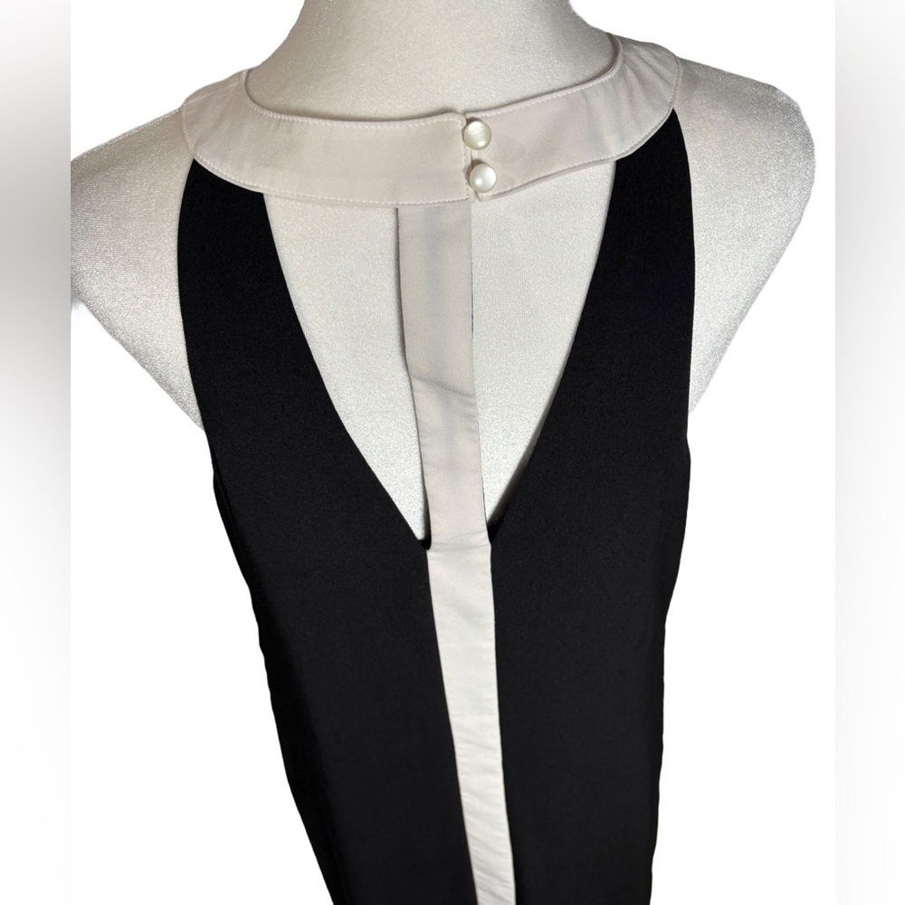 Project Runway S Black & White Vertical Stripes High-low Dress - Picture 5 of 9
